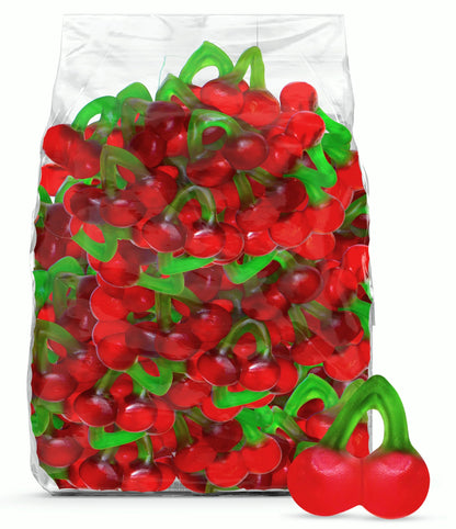 Happy Cherries Gummy Candy 2 Pound - Chewy Cherry Flavored Gummi Candy for Candy Buffets, Party Treats & Snacks