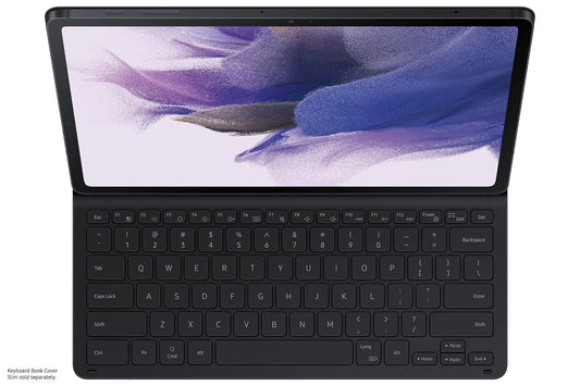 SAMSUNG Tablet Keyboard Cover, Protective Case for Galaxy Tab S8+, S7 FE, S7+ Lite w/ Large Key Sizes, S Pen Holder, Slim, Sturdy, Ultra Lightweight, US Version, Black Balck