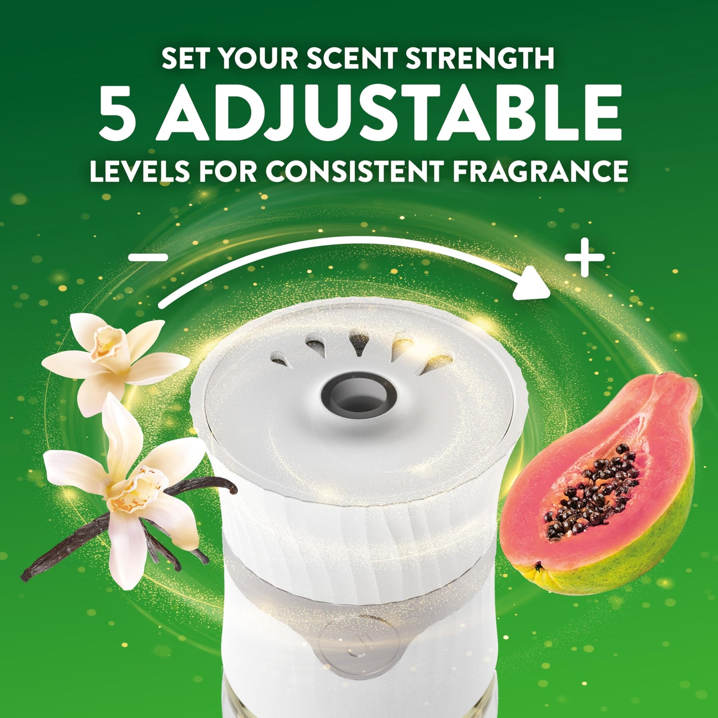 Air Wick Plug In Scented Oil Refill, 10ct, Vanilla and Pink Papaya, Air Freshener, Essential Oils
