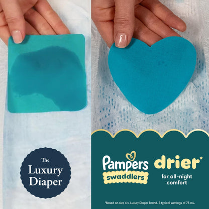 Pampers Swaddlers Diapers, Size 6 (23-44 lbs), 84 Count, Absorbent, Keeps Baby Dry and Comfortable, Skin Safe Disposable Baby Diaper (Packaging May Vary)
