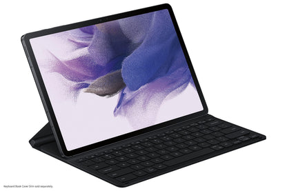 SAMSUNG Tablet Keyboard Cover, Protective Case for Galaxy Tab S8+, S7 FE, S7+ Lite w/ Large Key Sizes, S Pen Holder, Slim, Sturdy, Ultra Lightweight, US Version, Black Balck