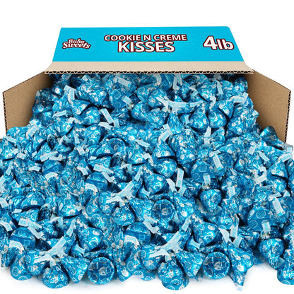 Hershey Cookies & Cream Kisses Bulk Pack Individually Wrapped White Chocolate Cookies n Cream Candy For Parties, Special Events and Celebrations