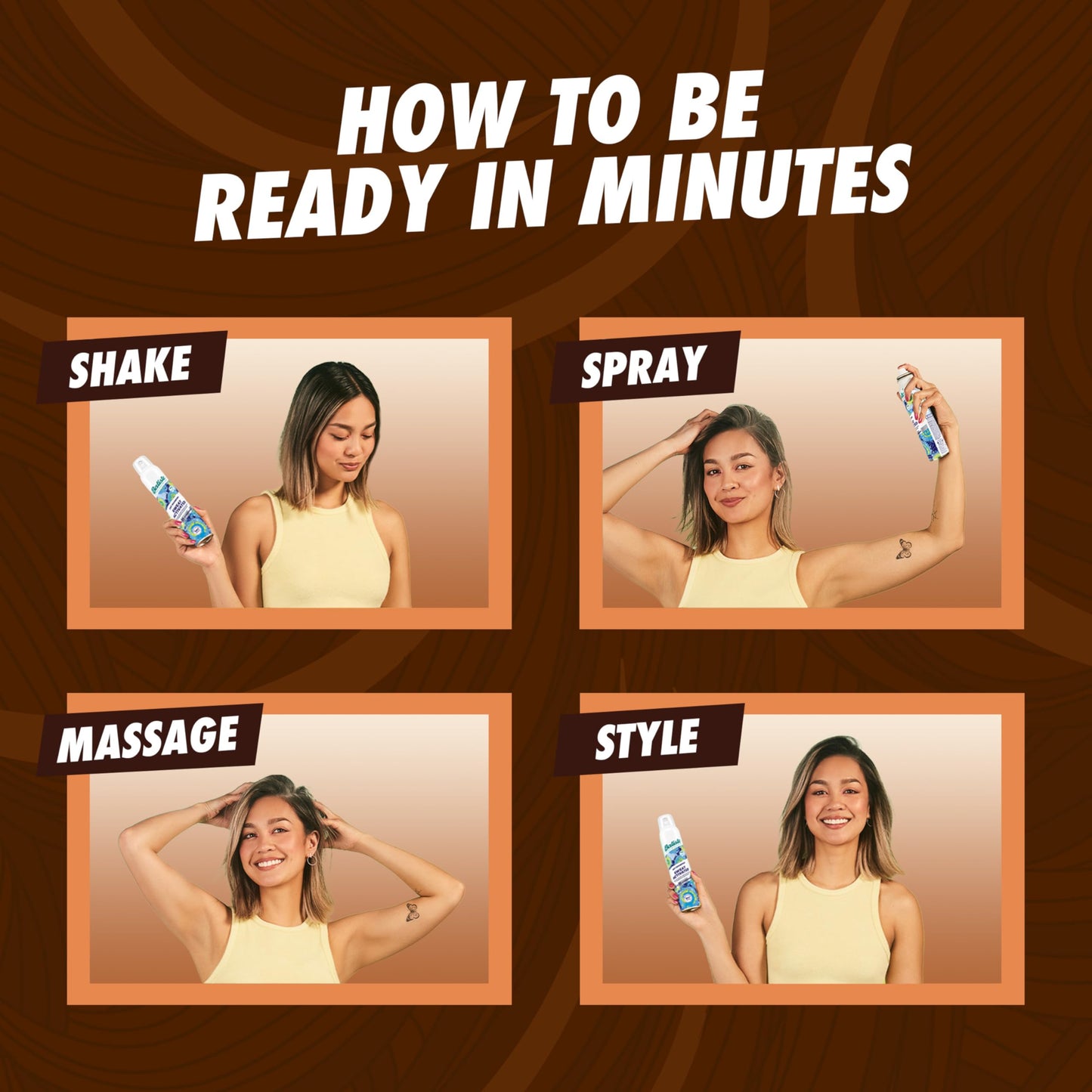 Batiste Dry Shampoo for Dark Hair, 3.81 oz
