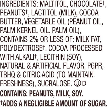 Reese's Zero Sugar Miniatures Dark Chocolate Peanut Butter Cups 5.1 oz Bag - Chocolate Candy & Peanut Butter