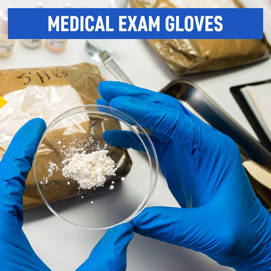 Powder Free Disposable Nitrile Gloves Small -100 Pack, Blue -Medical Exam Gloves