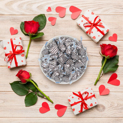 Milk Chocolate Hugs Valentine Candy -1 Pound Individually Wrapped Valentine’s Day Chocolate Candy for Parties, Gift Bags, Candy Bowls & Treat Exchanges