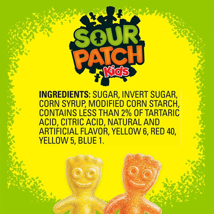 SOUR PATCH KIDS Soft & Chewy Candy, Family Size, 1 lb 14.4 oz