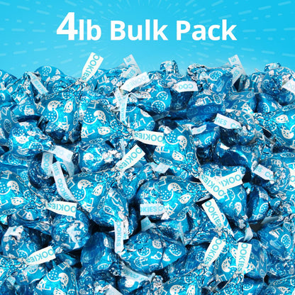 Cookies & Cream Kisses Bulk Pack 4 Pound (Approx 400 Pieces) Individually Wrapped White Chocolate Cookies n Cream Candies For Parties, Special Events and Celebrations