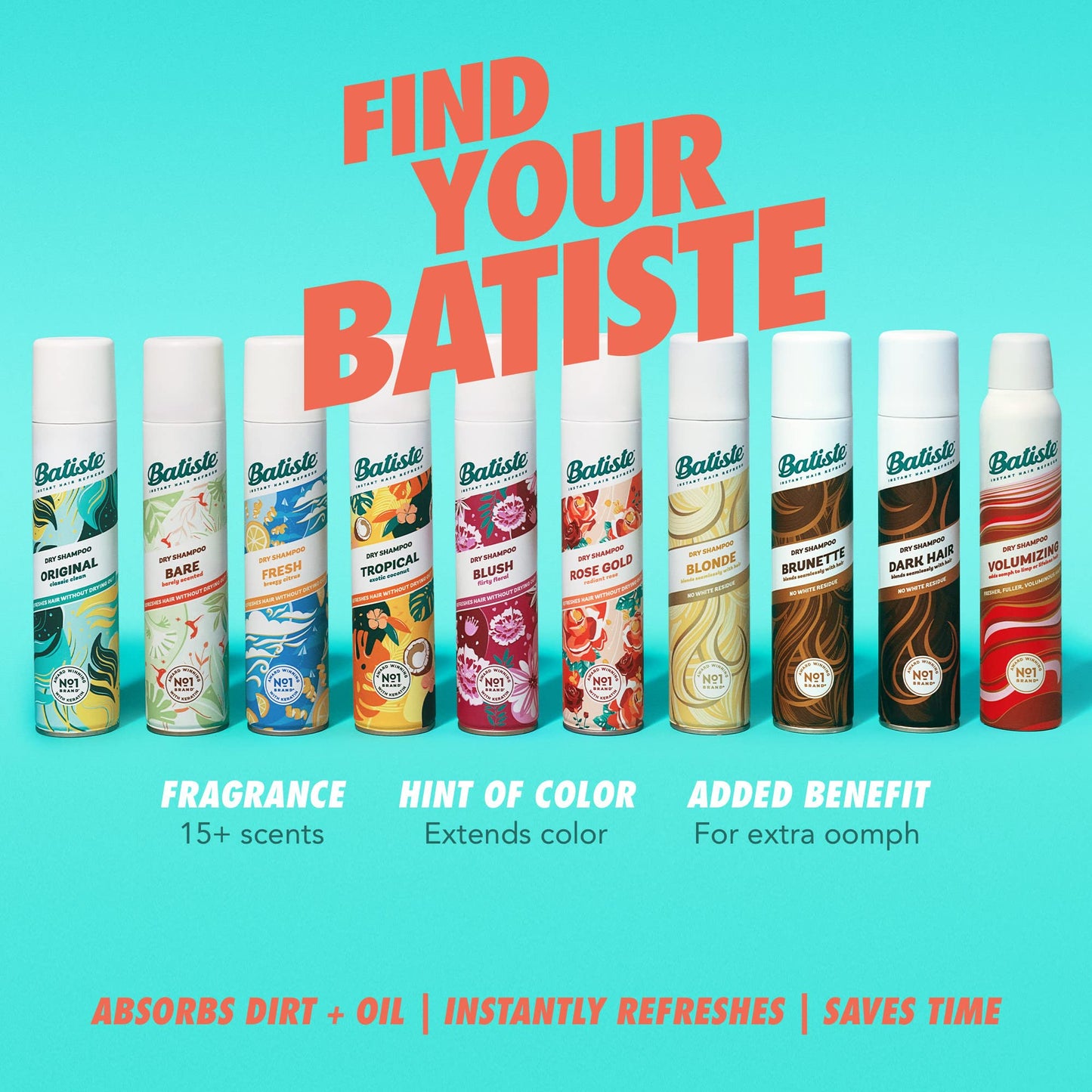 Batiste Dry Shampoo, Bare, 5.71 oz