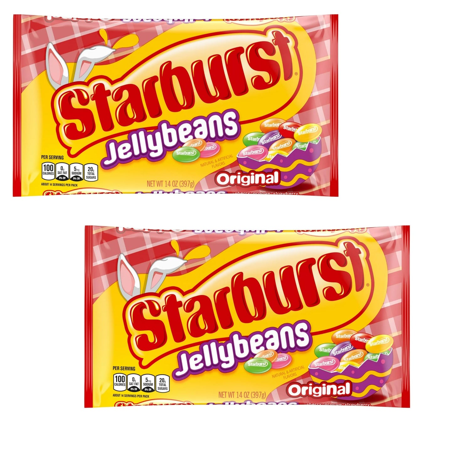 Starburst Jelly Beans – 2-Pack Original Jelly Beans – Sweet Fruit Jelly Candy for Snacking – Delicious Tasting Candy