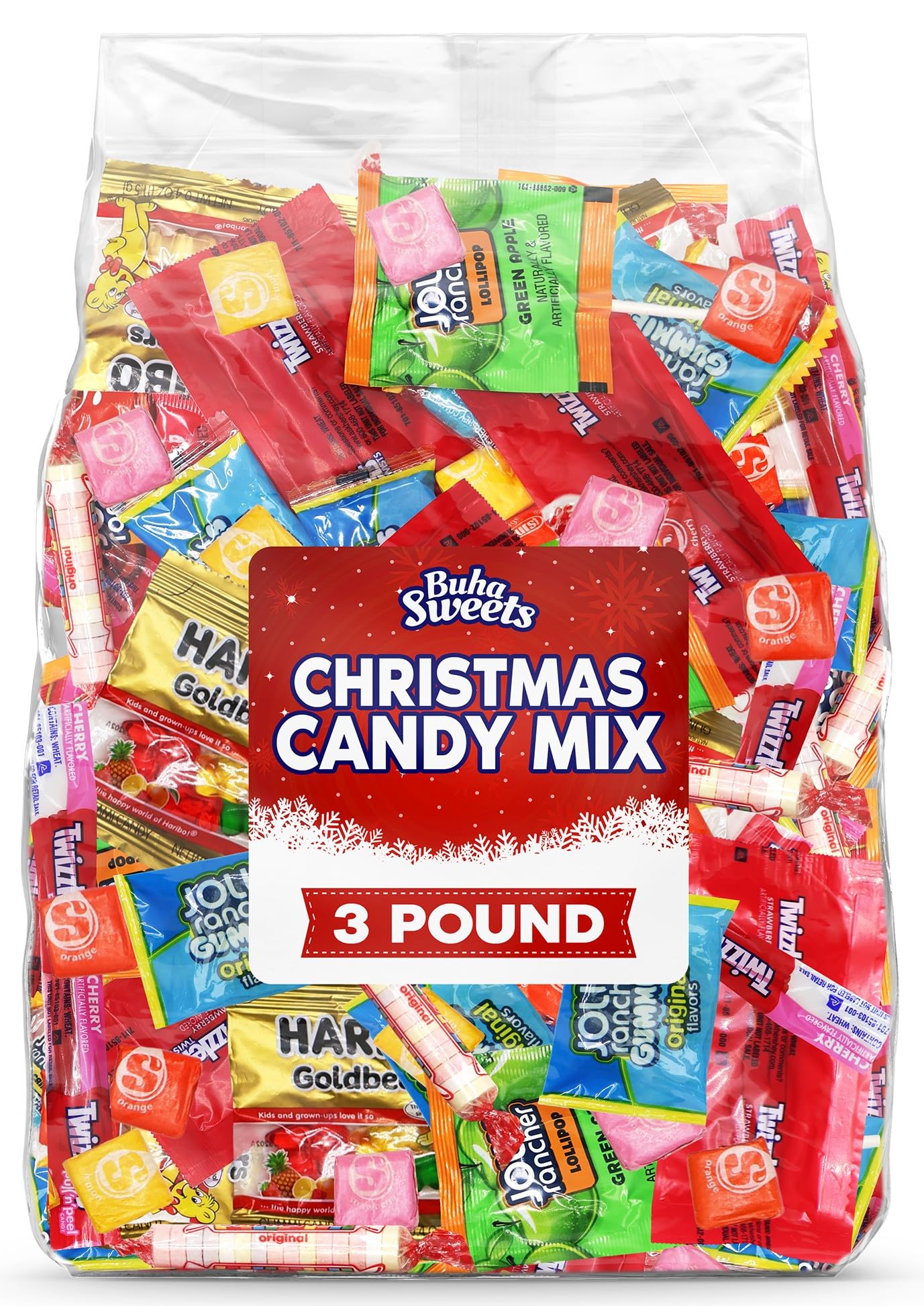 Bulk Candy Variety Pack - 3 lb Large Assorted Individually Wrapped Party Candies Mix for Pinata Fillers, Classrooms, Candy Bowls & Holiday Party Favors