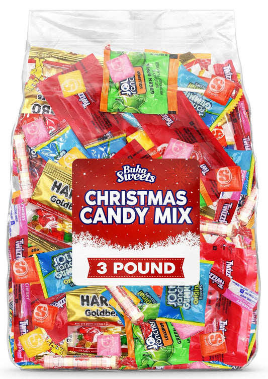 Bulk Candy Variety Pack - 3 lb Large Assorted Individually Wrapped Party Candies Mix for Pinata Fillers, Classrooms, Candy Bowls & Holiday Party Favors
