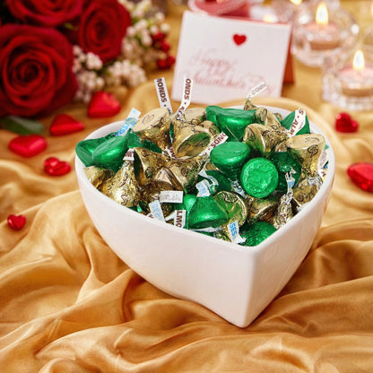 Green & Gold Foil Wrapped Milk Chocolate Candy - 1 Pound St. Patrick’s Day Bulk Chocolate Mix, Gold Almond Chocolates & Green Milk Chocolate For Party Favors, Decprations & Treats - Approx 100 Pieces