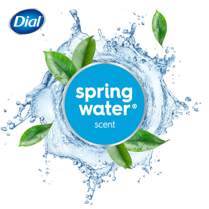 Dial Antibacterial Bar Soap, Spring Water, 32 Bars, 8 Count (Pack of 4)