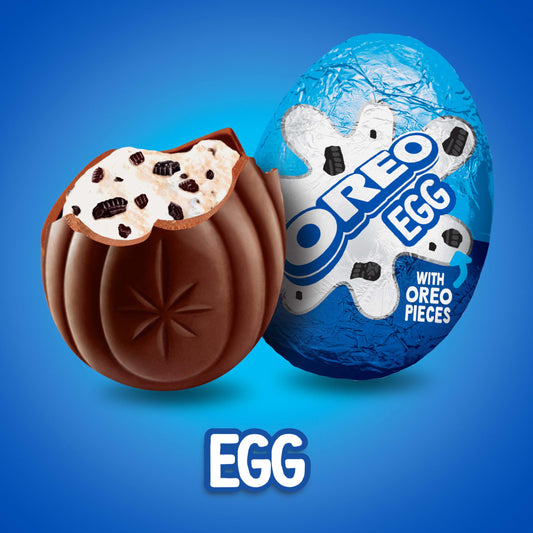 OREO Creme Filled Chocolate Candy Easter Egg, Bulk Easter Candy, 48 - 1.09 oz Eggs