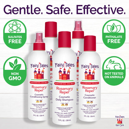 Fairy Tales Rosemary Repel Daily Kids Conditioner– Kids Like the Smell, Lice Do Not, 8 fl oz. (Pack of 1)
