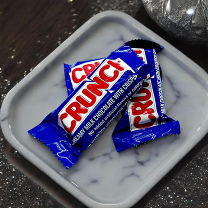 Crunchy Milk Chocolate Candy Bars Bulk, 42 Count, Crisped Rice Crunchy Milk Chocolate Bars, Snack Size Individually Wrapped for Snacking and Sharing