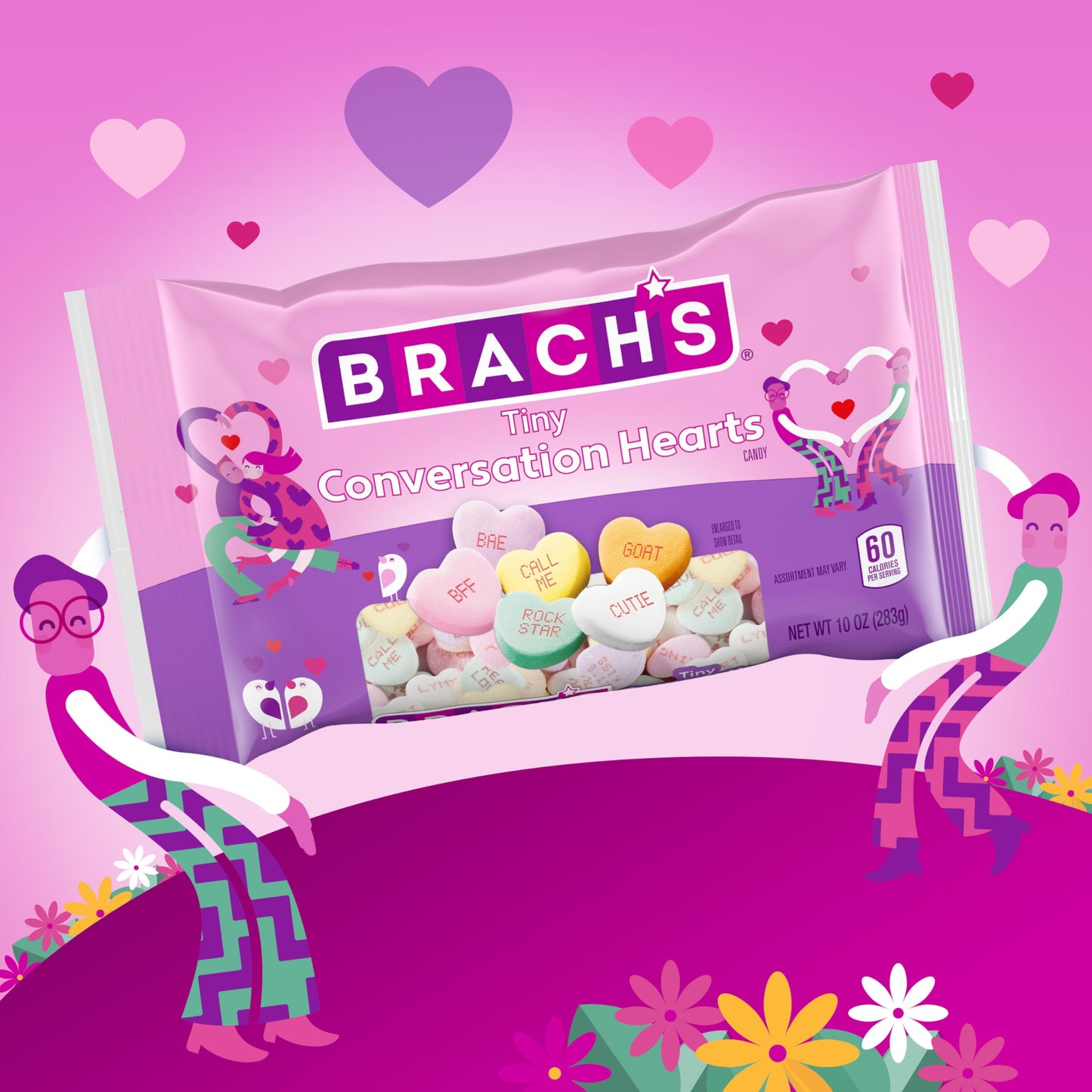 Brach's Tiny Conversation Hearts, Valentine's Day Candy, 10oz