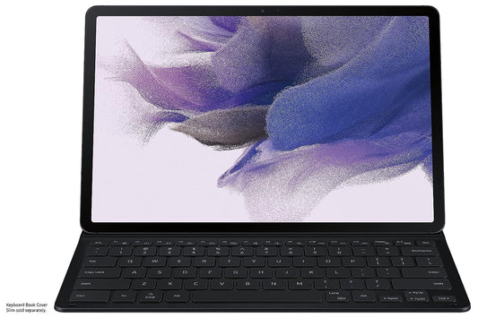 SAMSUNG Tablet Keyboard Cover, Protective Case for Galaxy Tab S8+, S7 FE, S7+ Lite w/ Large Key Sizes, S Pen Holder, Slim, Sturdy, Ultra Lightweight, US Version, Black Balck