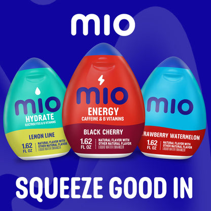MiO Energy Liquid Water Enhancer, Black Cherry, 1.62 Ounce (Pack of 12)