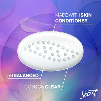 Secret Fresh Antiperspirant Deodorant for Women, 72hr Breathable Sweat & Odor Protection, Instant Freshness & Gentle, PH Balancing Minerals, Clear Gel, Refreshing Berry Scent, 2.6 oz (Pack of 6)