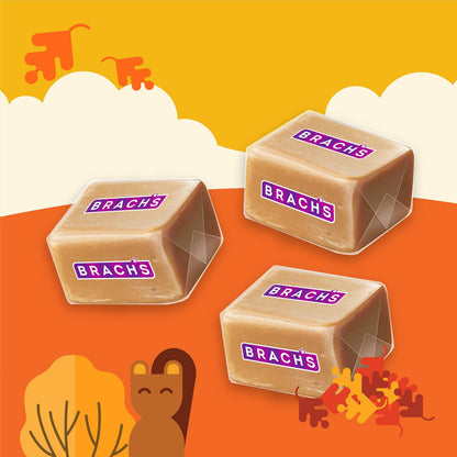 Brach's Classic Chewy Caramels, Halloween Candy, Classic Fall Treats, Baking Caramels, 10 Ounce Bag