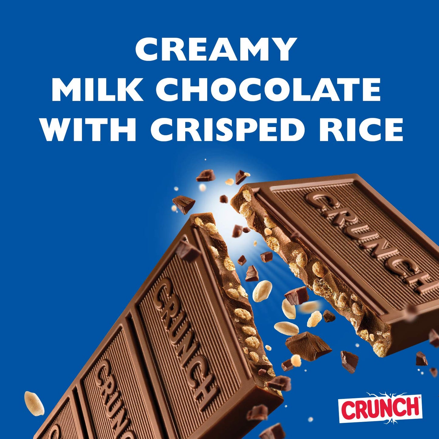 Crunch Chocolate Bar, Fun Size, 1 Bag, 11 oz