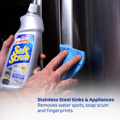 Soft Scrub Multisurface Gel Cleaner and Polish, 18.3 Ounce, Pack of 3