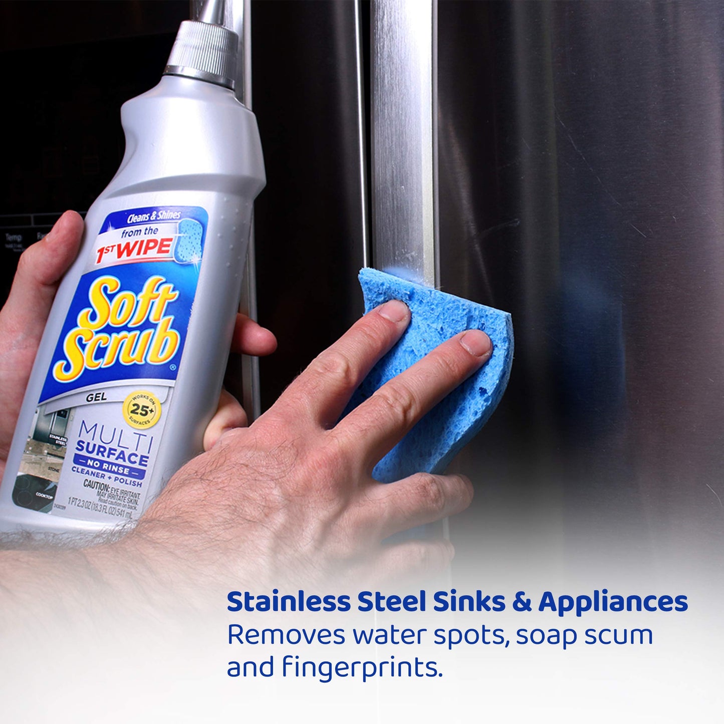Soft Scrub Multisurface Gel Cleaner and Polish, 18.3 Ounce, Pack of 3