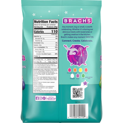 Brach's Classic Jelly Beans, Candy, Assorted Flavors, Bulk Bag, 54 oz (2 ct)