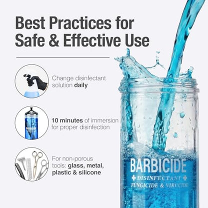 BARBICIDE Disinfecting Jar + Disinfectant