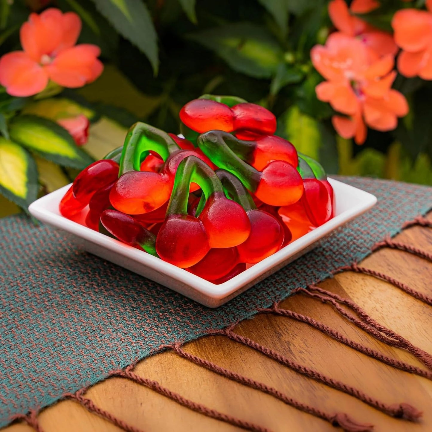 Happy Cherries Gummy Candy 2 Pound - Chewy Cherry Flavored Gummi Candy for Candy Buffets, Party Treats & Snacks
