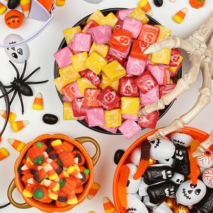 Bulk Taffy Candy 1 Pound Individually Wrapped Soft & Chewy Taffy Fruity Candy For Baby Shower, Birthday Party Favors & Pinatas & Treats