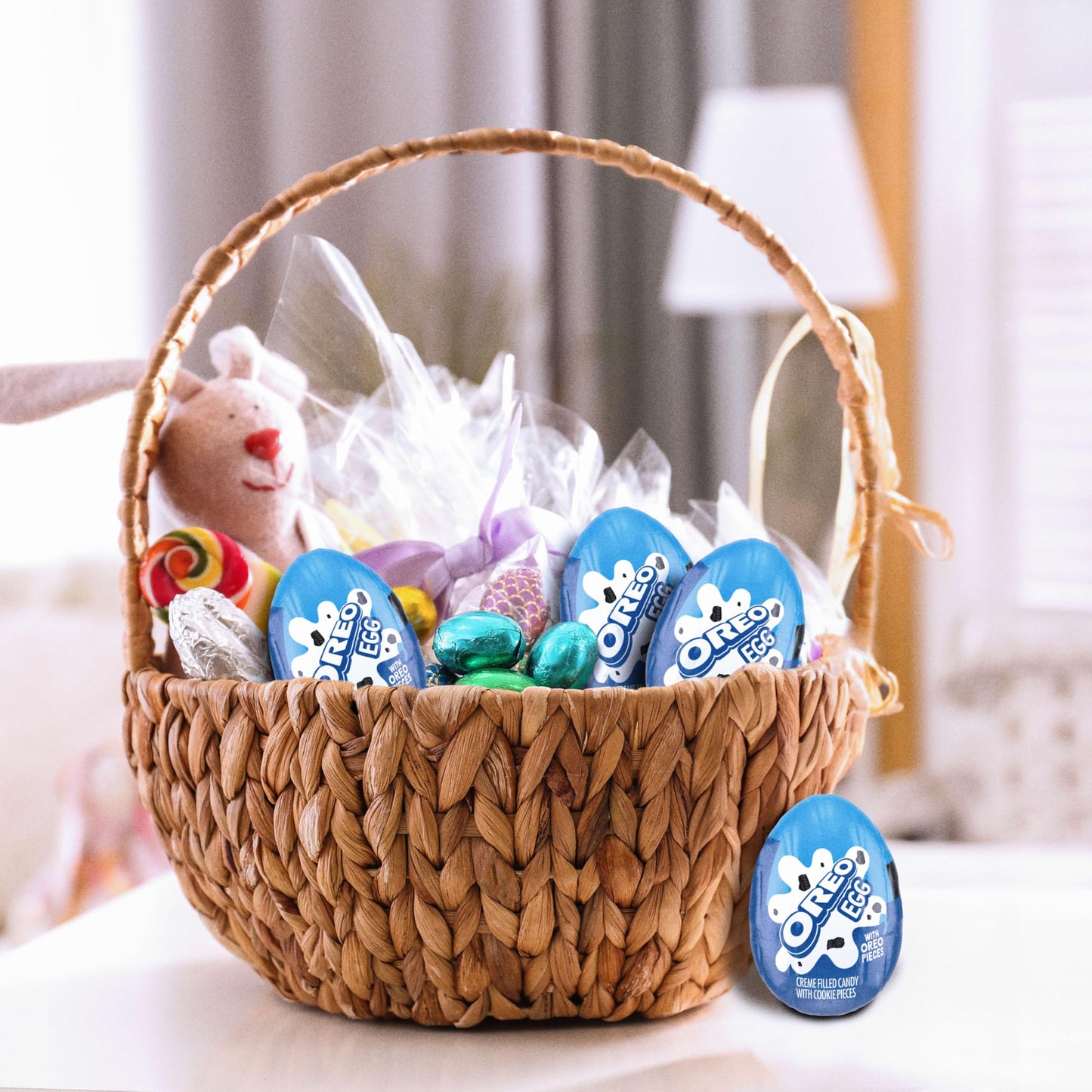 OREO Creme Filled Chocolate Candy Easter Egg, Bulk Easter Candy, 48 - 1.09 oz Eggs