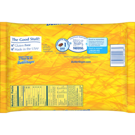 Butterfinger Chocolate Bars, Fun Size, 11.5 oz
