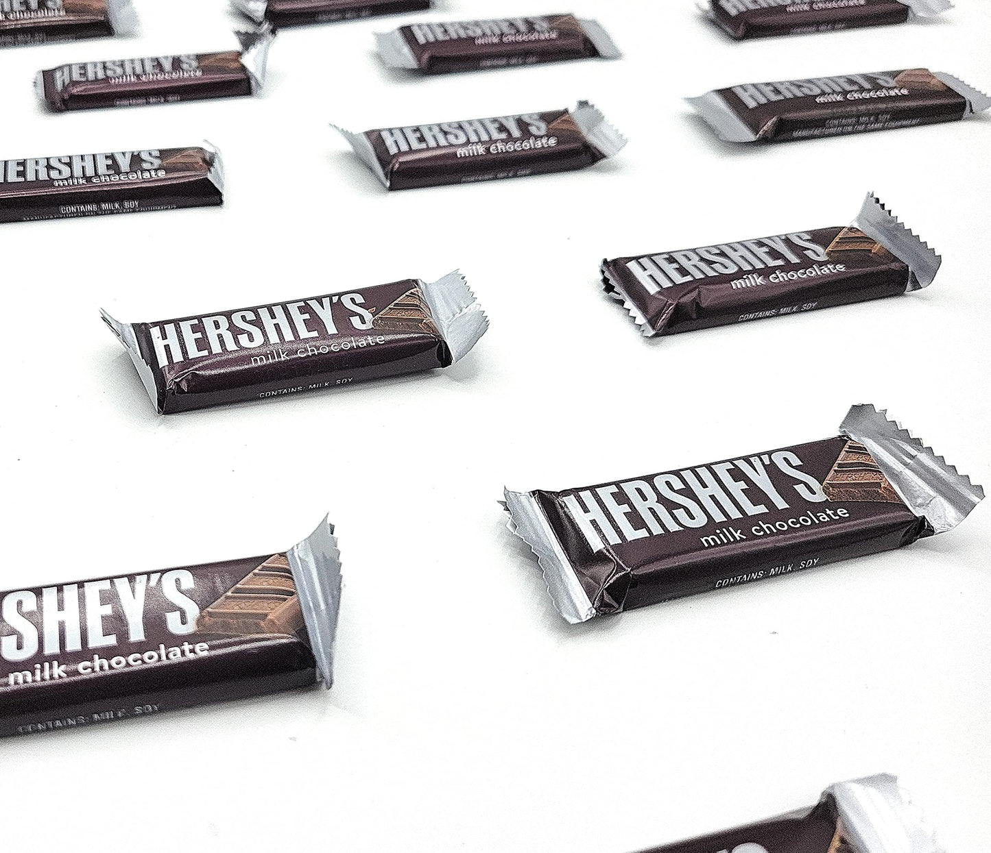 HERSHEY'S Milk Chocolate Snack Size Candy Bar, 5 Pound Bulk Package