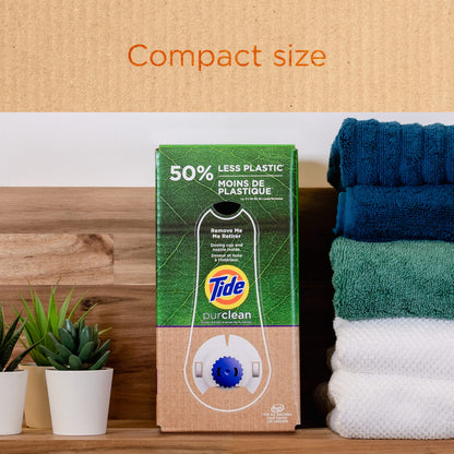 Tide Purclean Plant-Based Epa Safer Choice Natural Laundry Detergent Liquid Soap Eco-Box, Ultra Concentrated High Efficiency (He), 72 Loads