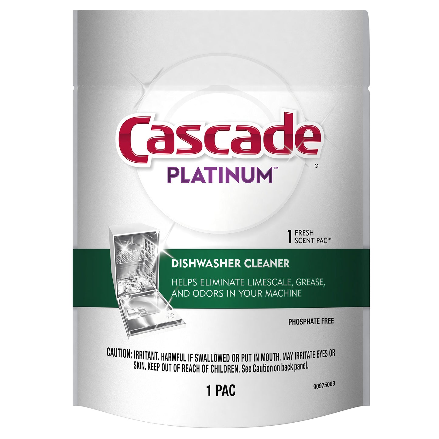Cascade Dishwasher Cleaner, Fresh Scent, 1 Count