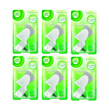 Air Wick Scented Oil Warmer Plugin Air Freshener, White, 6ct