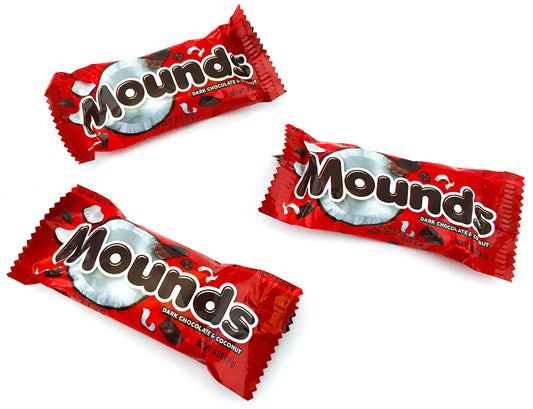 Mounds Dark Chocolate Coconut Filled Snack Size Treats, 0.6 Ounce (Pack of 3 Pounds)
