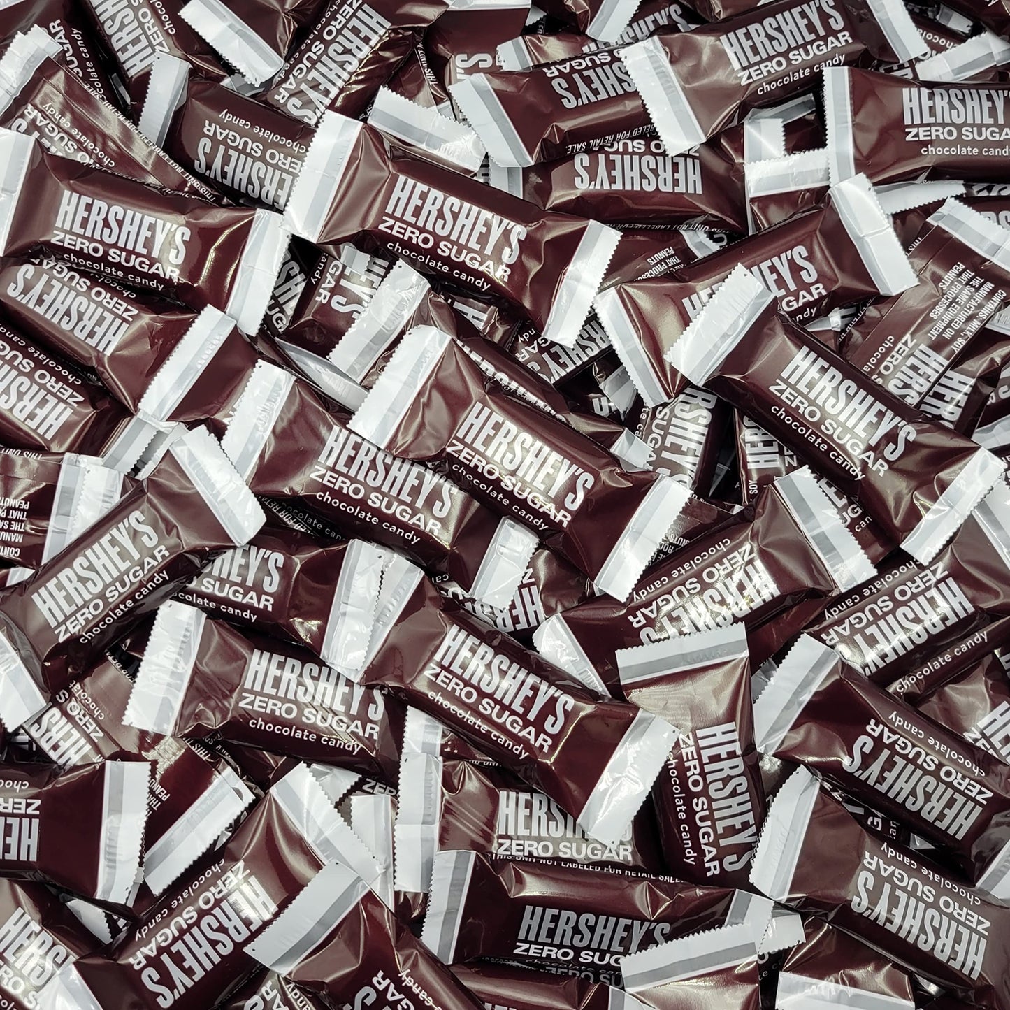 Hersheys Zero Sugar Chocolate Candy Miniature Bars â€“Sugar Free Chocolate Candy Individually Wrapped â€“ Bulk Pack 2 Pound (Pack of 1)