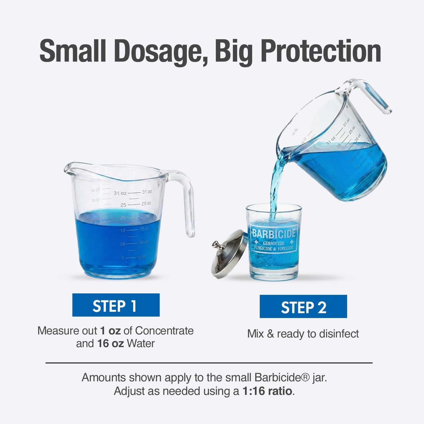 BARBICIDE Disinfecting Jar + Disinfectant