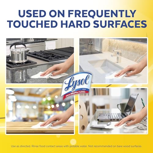 Lysol Disinfecting Wipes, On the Go Travel Size, Lemon Scent, 15ct each, 48 Pack