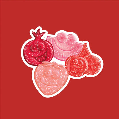 Awesome Red Sour Gummies Candy -2 Pound Bulk Bag, Assorted Red Fruit Flavors, Soft & Chewy Sour Gummy Candy for Parties, Sharing, Candy Bowls & Snacking