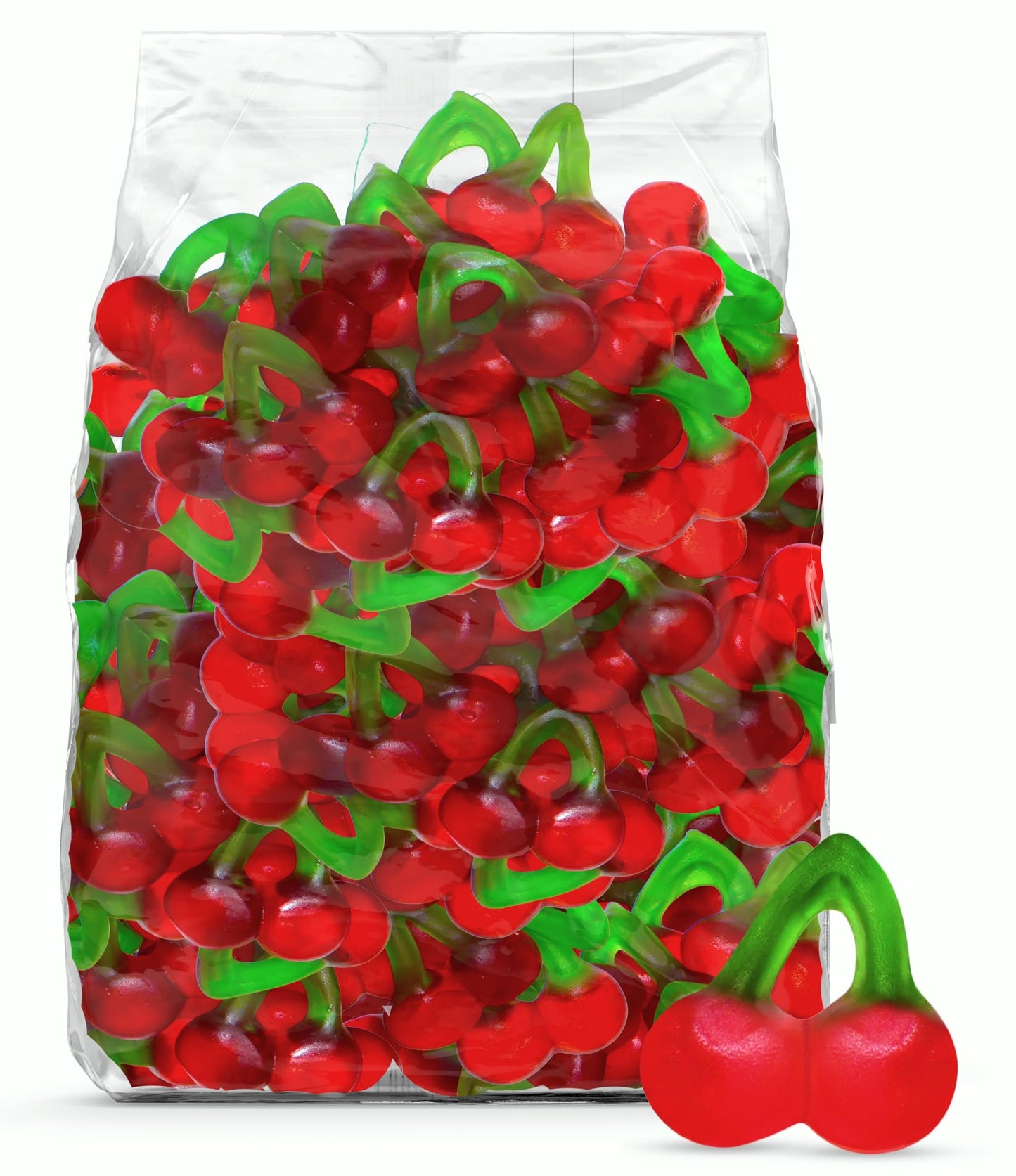 Happy Cherries Gummy Candy 2 Pound - Chewy Cherry Flavored Gummi Candy for Candy Buffets, Party Treats & Snacks